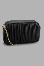 تنزيل الصورة على معرض الصور، Redtag-Black-Pleated-Cross-Body-Bag-Cross-Body-Bags-Women-
