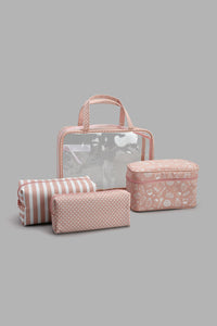 Redtag-Pink-And-White-Printed-Cosmetic-Pouches-Cosmetic-Pouches-Women-