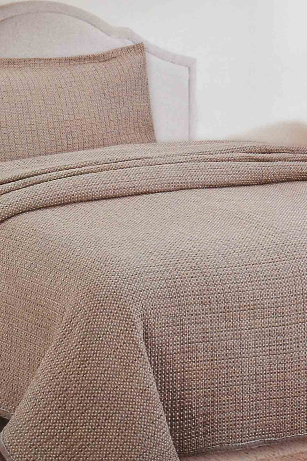 Redtag-Beige-Stone-Wash-Bedspread-Set-With-Lace
(Single-Size)-0,-Colour:Beige,-Filter:Home-Bedroom,-HMW-BED-Bedspreads,-New-In,-New-In-HMW-BED,-Non-Sale,-S22A,-Section:Homewares-Home-Bedroom-