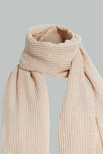 تنزيل الصورة على معرض الصور، Redtag-Beige-Crinkle-Scarf-Fashion-Scarves-Girls-
