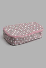 Load image into Gallery viewer, Redtag-Pink-And-White-Polka-Printed-Cosmetic-Pouches-Cosmetic-Pouches-Women-
