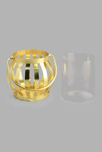 تنزيل الصورة على معرض الصور، Redtag-Gold-Glass-Candle-Holder-Small-Candle-Holder-Home-Decor-
