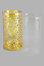 تنزيل الصورة على معرض الصور، Redtag-Gold-Glass-Candle-Holder-Medium-Candle-Holder-Home-Decor-
