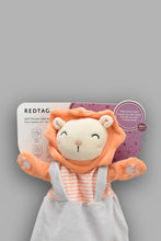 Load image into Gallery viewer, Redtag-Multicolour-Baby-Finger-Puppet(Lion)-With-Bells-Rattles-New-Born-Baby-
