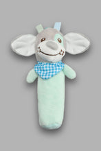 Load image into Gallery viewer, Redtag-Multicolour-Soothe-Bibi-Stick-(Pink-Cow)-With-Polyester-Material-Rattles-New-Born-Baby-
