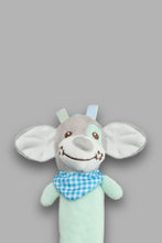 Load image into Gallery viewer, Redtag-Multicolour-Soothe-Bibi-Stick-(Pink-Cow)-With-Polyester-Material-Rattles-New-Born-Baby-
