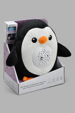 Load image into Gallery viewer, Redtag-Multicolour-Washable-Plush-Penguin-Projection-Rattles-New-Born-Baby-
