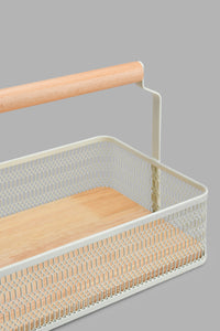 Redtag-Cream-Rectangle-Basket-Baskets-Home-Dining-