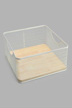 تنزيل الصورة على معرض الصور، Redtag-Cream-Square-Basket-Baskets-Home-Dining-
