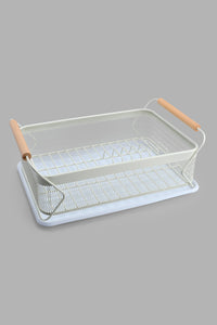 Redtag-Cream-Rectangle-Dish-Drainer-Dish-Drainers-Home-Dining-