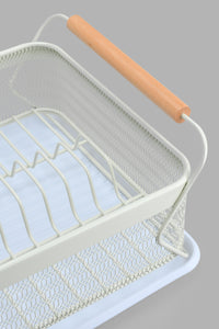 Redtag-Cream-Rectangle-Dish-Drainer-Dish-Drainers-Home-Dining-