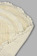 تنزيل الصورة على معرض الصور، Redtag-White-Cotton-Chrochet-Round-Dhurrie-Rugs-Home-Decor-
