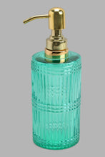 Load image into Gallery viewer, Redtag-Teal-Glass-Lotion-Dispenser-Lotion-Dispenser-Home-Bathroom-
