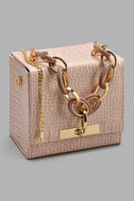 Load image into Gallery viewer, Redtag-Plae-Pink-Textured-Evening-Clutch-Bag-Clutches-Women-
