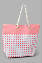 Load image into Gallery viewer, Redtag-Pink-Polka-Beach-Bag-Beach-Bags-Women-
