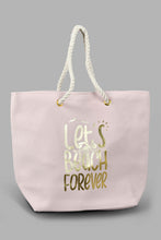 Load image into Gallery viewer, Redtag-Pale-Pink-Printed-Beach-Bag-Beach-Bags-Women-
