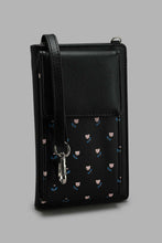 Load image into Gallery viewer, Redtag-Black-Floral--Mobile-Purse-Purses-Women-
