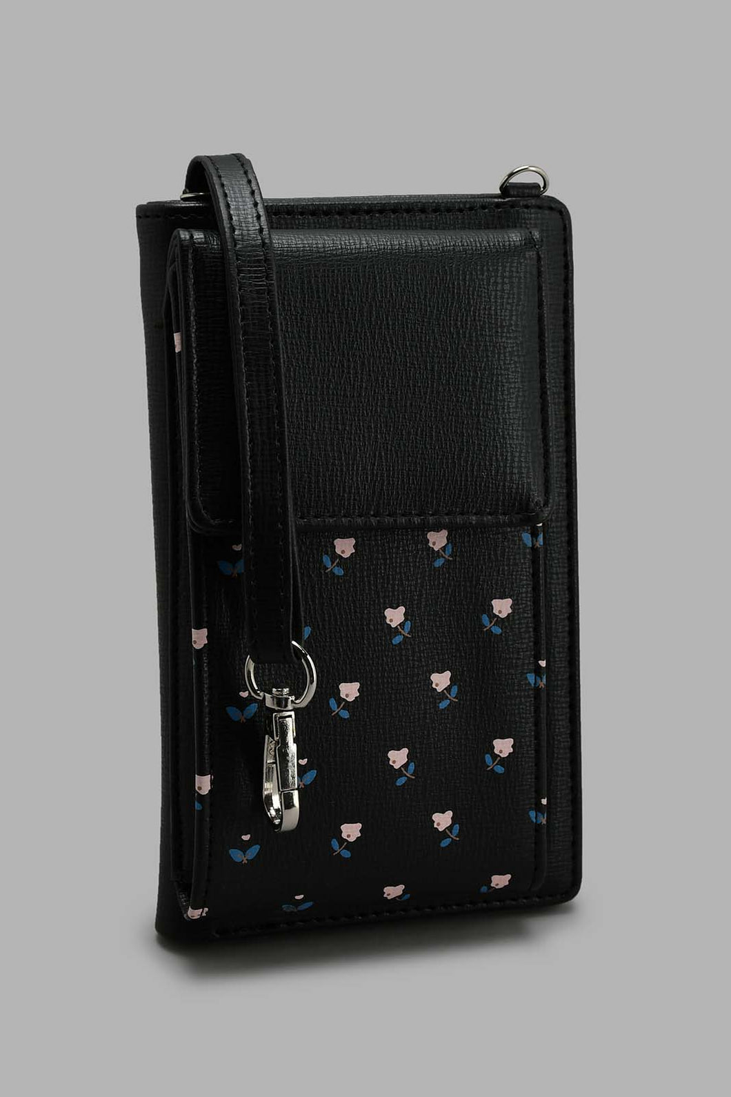 Redtag-Black-Floral--Mobile-Purse-Purses-Women-