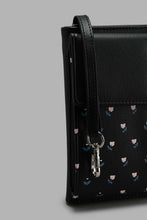 Load image into Gallery viewer, Redtag-Black-Floral--Mobile-Purse-Purses-Women-
