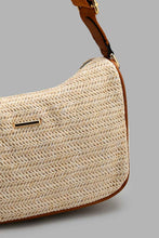 Load image into Gallery viewer, Redtag-Beige-Pleated-Cross-Body-Bag-Cross-Body-Bags-Women-
