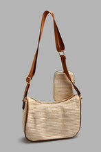 Load image into Gallery viewer, Redtag-Beige-Pleated-Cross-Body-Bag-Cross-Body-Bags-Women-
