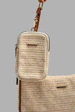 Load image into Gallery viewer, Redtag-Beige-Pleated-Cross-Body-Bag-Cross-Body-Bags-Women-
