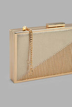 Load image into Gallery viewer, Redtag-Gold-Embellished-Chain-Evening-Clutch-Clutches-Women-
