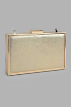 Load image into Gallery viewer, Redtag-Gold-Embellished-Chain-Evening-Clutch-Clutches-Women-
