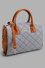 Load image into Gallery viewer, Redtag-Multicolour-Nautical-Stripe-Day-Bag-Day-Bags-Women-
