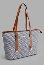 Load image into Gallery viewer, Redtag-Multicolour-Nautical-Stripe-Tote-Day-Bag-Day-Bags-Women-
