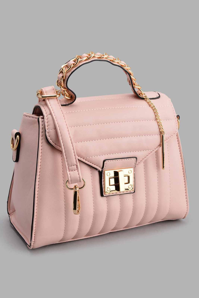 Redtag-Pale-Pink-Quilted-Day-Bag-Day-Bags-Women-