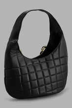 Load image into Gallery viewer, Redtag-Black-Quilted-Day-Bag-Day-Bags-Women-
