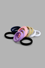 Load image into Gallery viewer, Redtag-Assorted-Scrunchies-Set-(12-Piece)-Colour:Assorted,-Filter:Girls-Accessories,-GIR-Hair-Elastic,-New-In,-New-In-GIR-ACC,-Non-Sale,-S22B-Girls-
