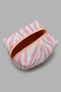 Redtag-Pink-And-White-Stripe-Cosmetic-Pouches-Category:Cosmetics,-Colour:Pink,-Filter:Women's-Accessories,-New-In,-New-In-Women-ACC,-Non-Sale,-S22C,-Section:Women,-Women-Cosmetics-Women-