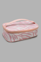 تنزيل الصورة على معرض الصور، Redtag-Pink-And-White-Stripe-Cosmetic-Pouches-Category:Cosmetics,-Colour:Pink,-Filter:Women&#39;s-Accessories,-New-In,-New-In-Women-ACC,-Non-Sale,-S22C,-Section:Women,-Women-Cosmetics-Women-
