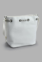 تنزيل الصورة على معرض الصور، Redtag-White-Quilted-Embellished-Bucket-Bag-Slouch-Bags-Women-
