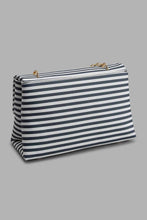 Load image into Gallery viewer, Redtag-Navy-And-White-Nautical-Stripe-Cross-Body-Bag-Cross-Body-Bags-Women-
