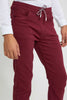 Redtag-Burgundy-Colored-Knit-Denim-Jeans-Regular-Fit-Senior-Boys-9 to 14 Years