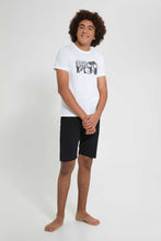 تنزيل الصورة على معرض الصور، Redtag-White-Brooklyn-Night-Suit-Pyjama-Sets-Senior-Boys-9 to 14 Years
