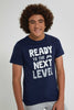 Redtag-Navy-Ready-For-Next-Level-Night-Suit-Pyjama-Sets-Senior-Boys-9 to 14 Years