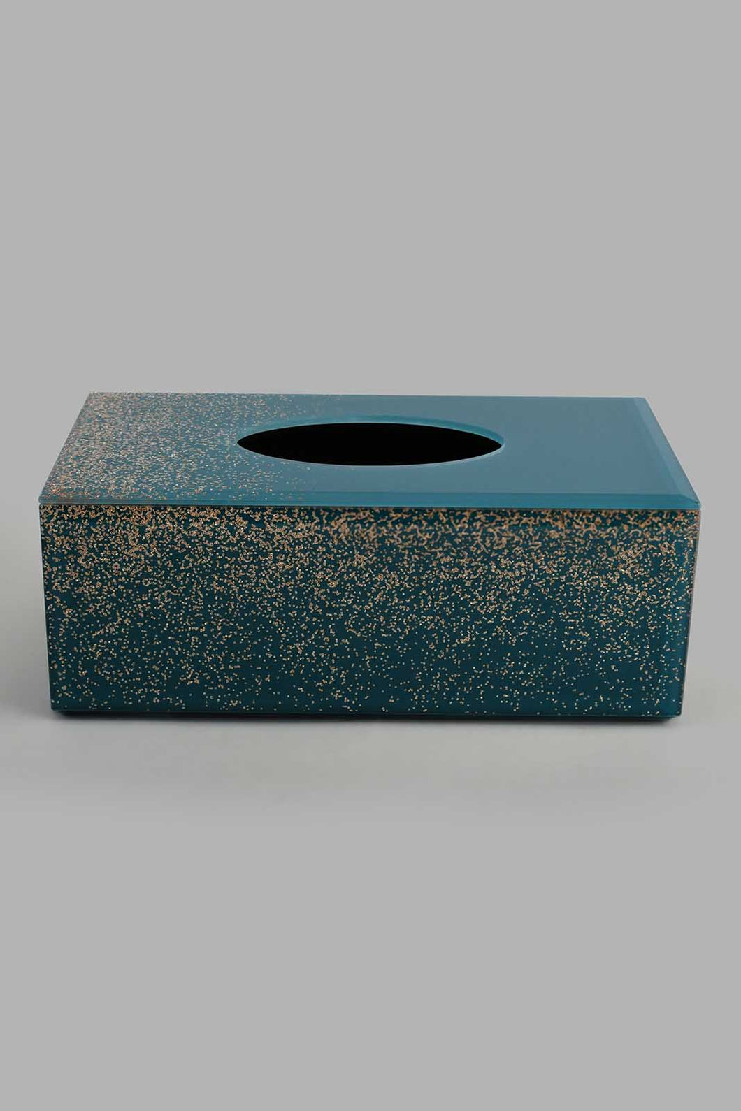 Redtag-Teal-Jubilant-Pattern-Tissue-Box-Cover-Category:Napkins-&-Tissues,-Colour:Teal,-Filter:Home-Decor,-HMW-HOM-Dea-Decorative-Accessories,-JUBLIANT,-New-In,-New-In-HMW-HOM,-Non-Sale,-S22B,-Section:Homewares-Home-Decor-