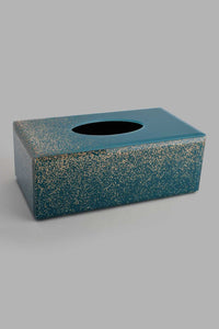 Redtag-Teal-Jubilant-Pattern-Tissue-Box-Cover-Category:Napkins-&-Tissues,-Colour:Teal,-Filter:Home-Decor,-HMW-HOM-Dea-Decorative-Accessories,-JUBLIANT,-New-In,-New-In-HMW-HOM,-Non-Sale,-S22B,-Section:Homewares-Home-Decor-