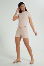 تنزيل الصورة على معرض الصور، Redtag-Pink-Rib-Shorts-Coord-Colour:Pink,-Filter:Women's-Clothing,-New-In,-New-In-Women,-Non-Sale,-S22B,-Section:Women,-Women-Shorts-Women's-
