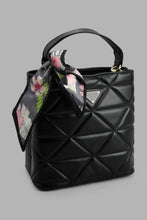 Load image into Gallery viewer, Redtag-Black-Quilted-Tote-Bag-Tote-Bags-Women-
