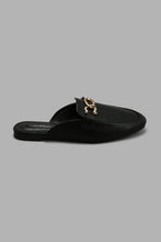 تنزيل الصورة على معرض الصور، Redtag-Black-Closed-Toe-Mule-With-Chain-Trim-Mules-Women&#39;s-
