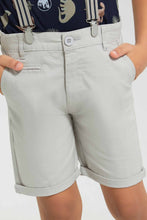 Load image into Gallery viewer, Beige Chino Short With Braces
