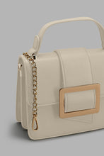 Load image into Gallery viewer, Beige Embellished Crossbody Bag
