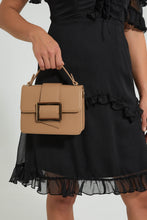 Load image into Gallery viewer, Tan Embellished Crossbody Bag
