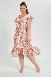 Redtag-Multicolour-Floral-High-Low-Dress-Dresses-Women's-