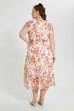 تنزيل الصورة على معرض الصور، Redtag-Multicolour-Floral-High-Low-Dress-Dresses-Women&#39;s-
